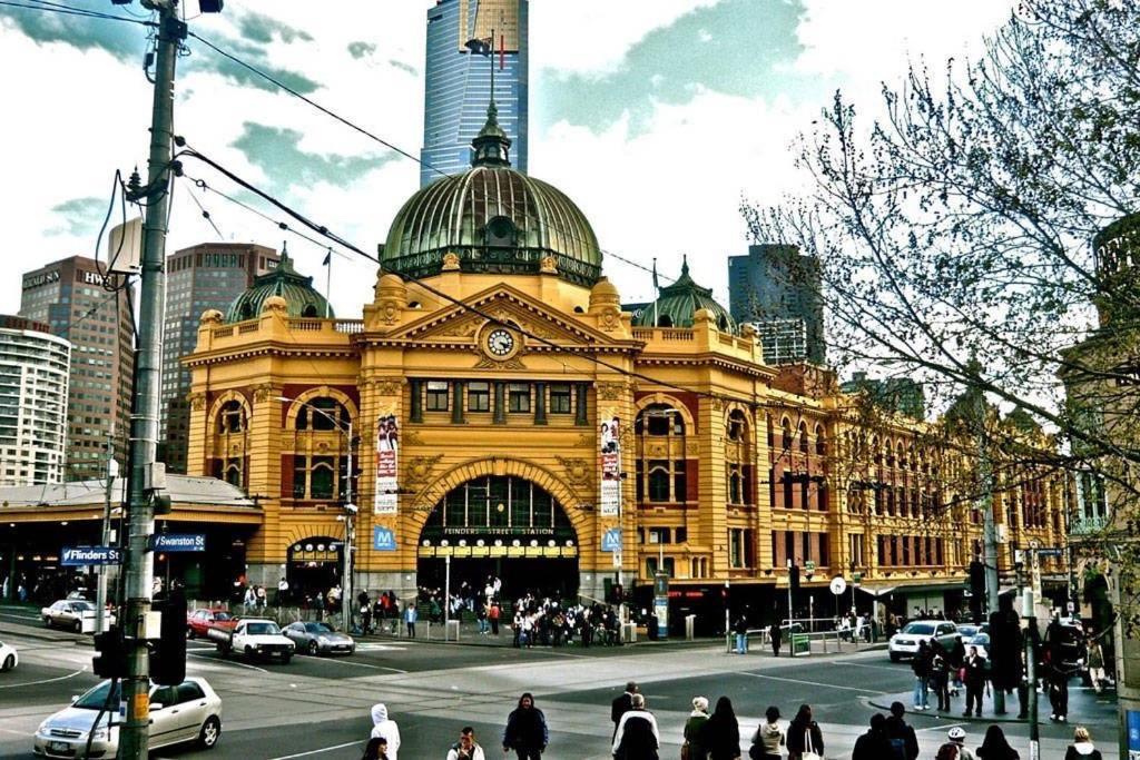 A Chic & Comfy 2Br Apt Near Federation Square Melbourne Exterior foto